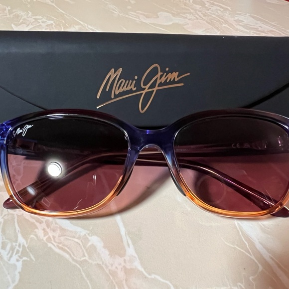 Maui Jim Purple and Orange Gradient Sunglasses - Picture 2 of 5